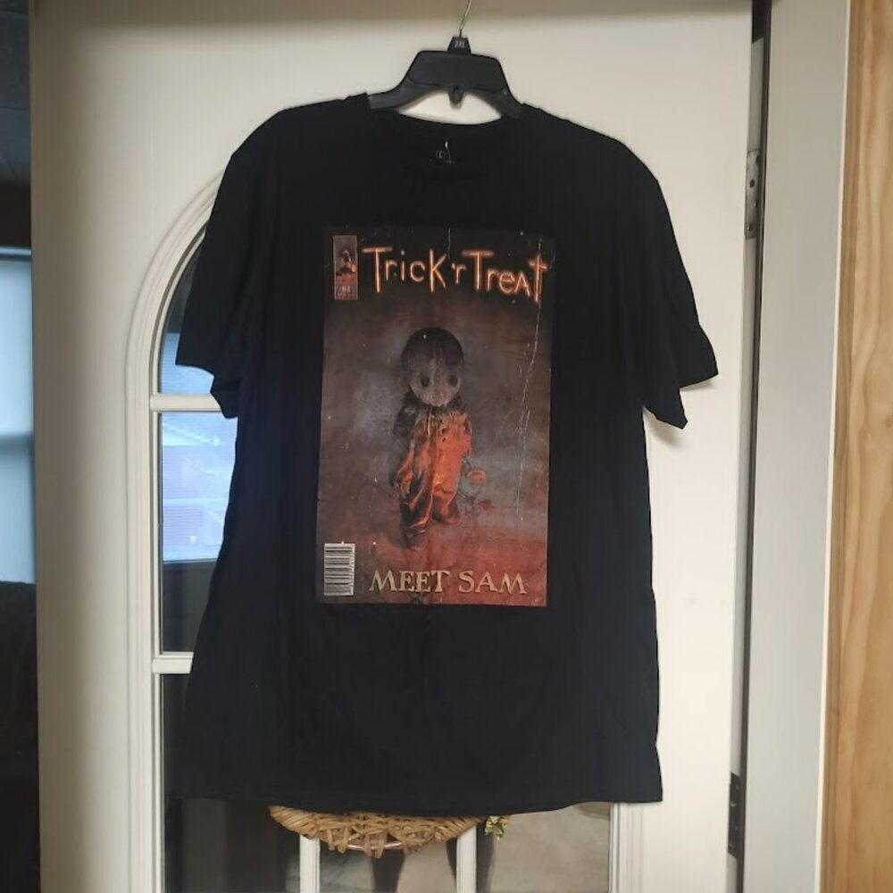 New Trick R Treat Meet Sam Black Shirt Size Adult L